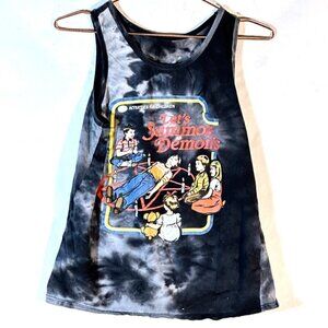 Lets Summon Demons Size Small Tie Dye Tank Black Tee Shirt T-Shirt Steven Rhodes
